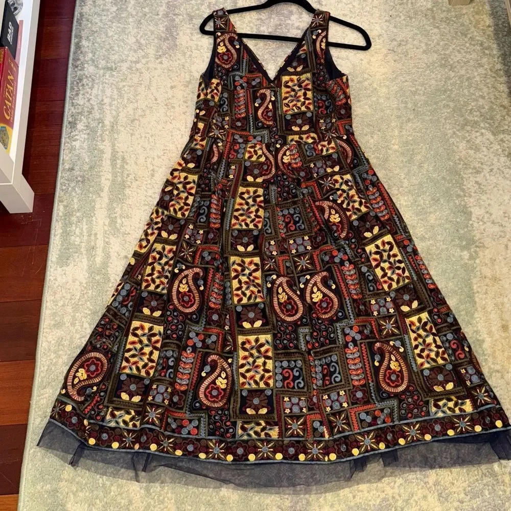 Saks Fifth Avenue Patterned Midi Dress